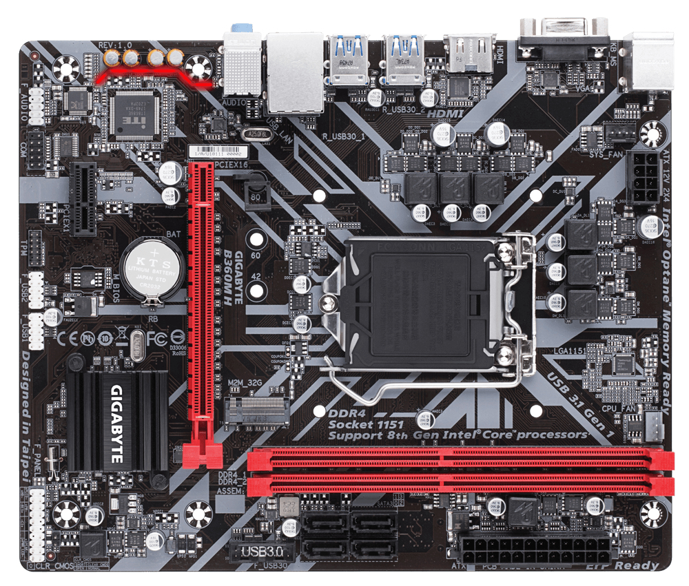 GIGABYTE B360M H – image 2