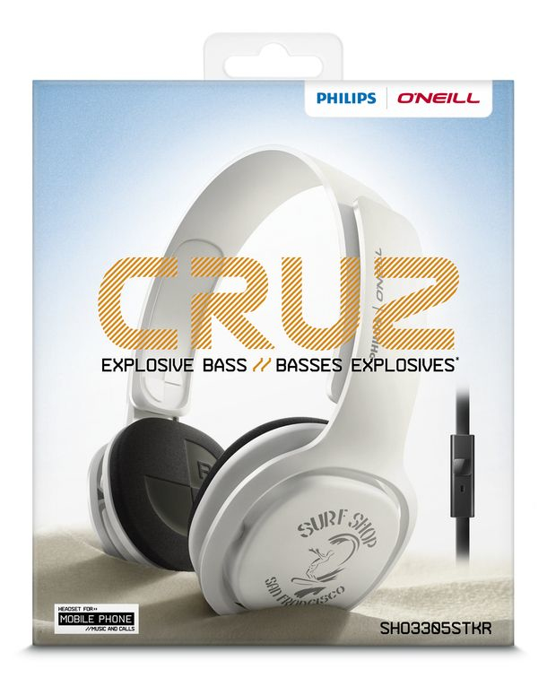 Philips O'Neill SHO3305STKR/28 headphones/headset Wired Head-band Calls/Music White – image 2