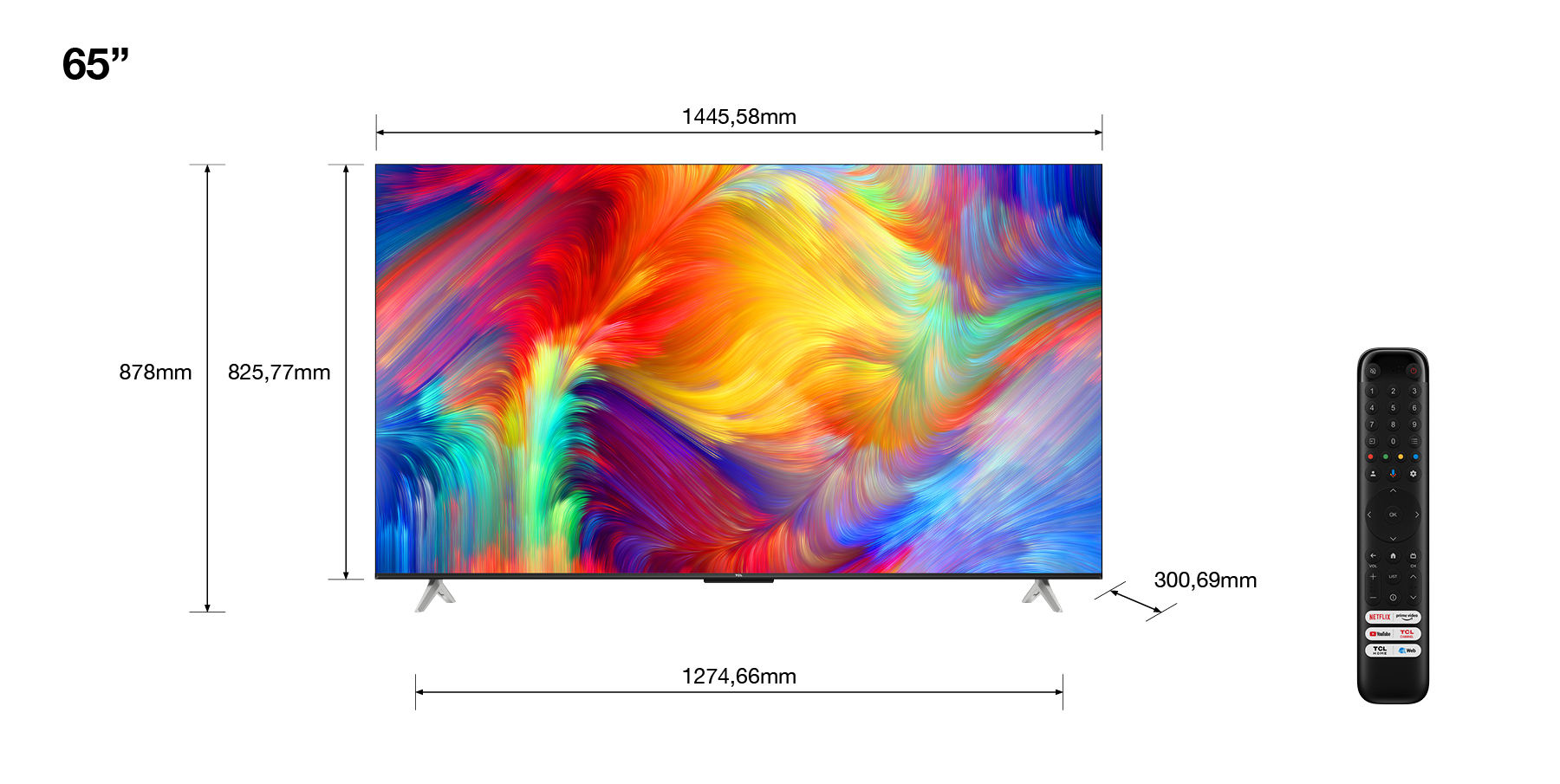TCL P638 65" — vue 1 sur 8