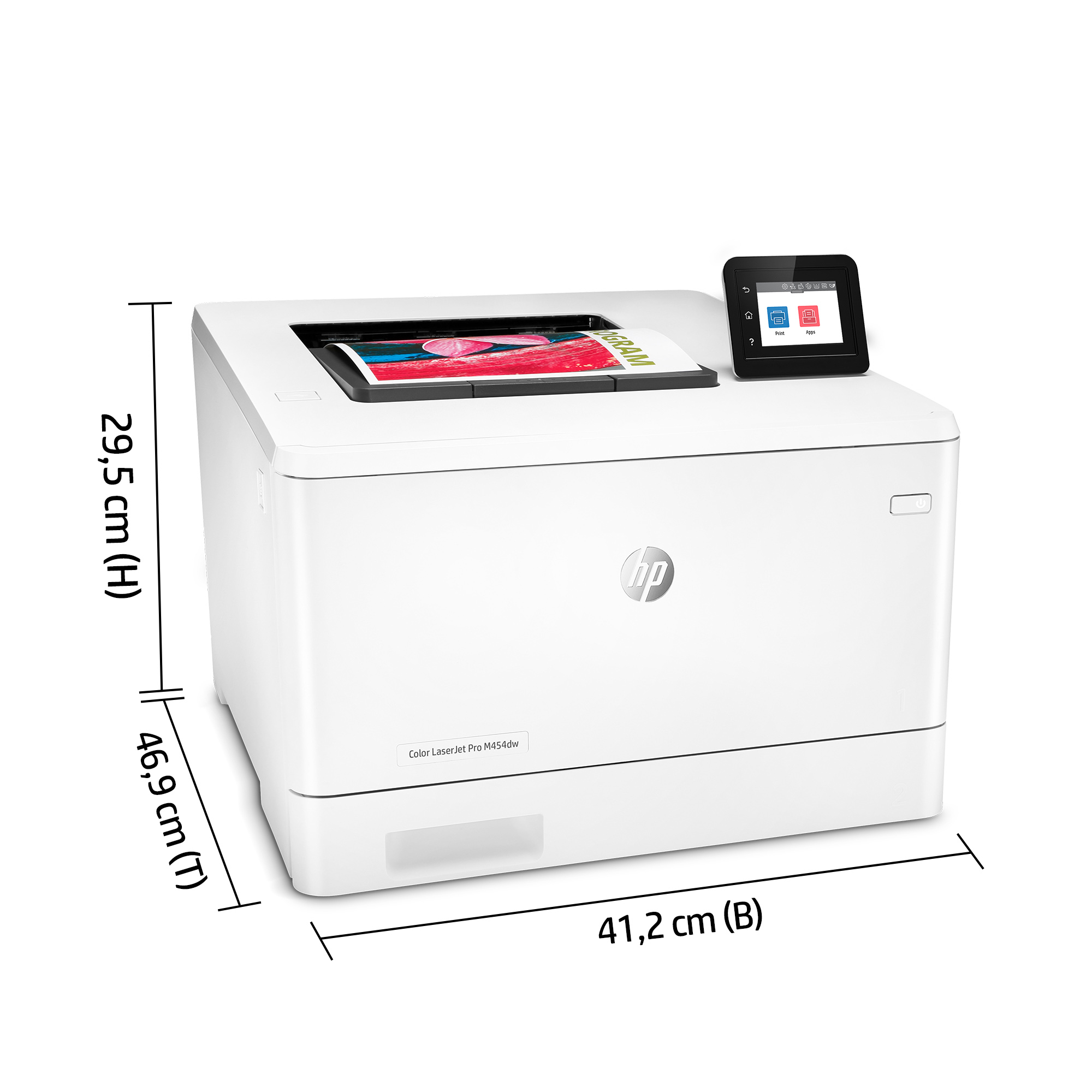 HP LaserJet Pro M454dw Wireless Color Printer, Duplex. Print technology: Laser, Maximum resolution: 600 x 600 DPI, Print s