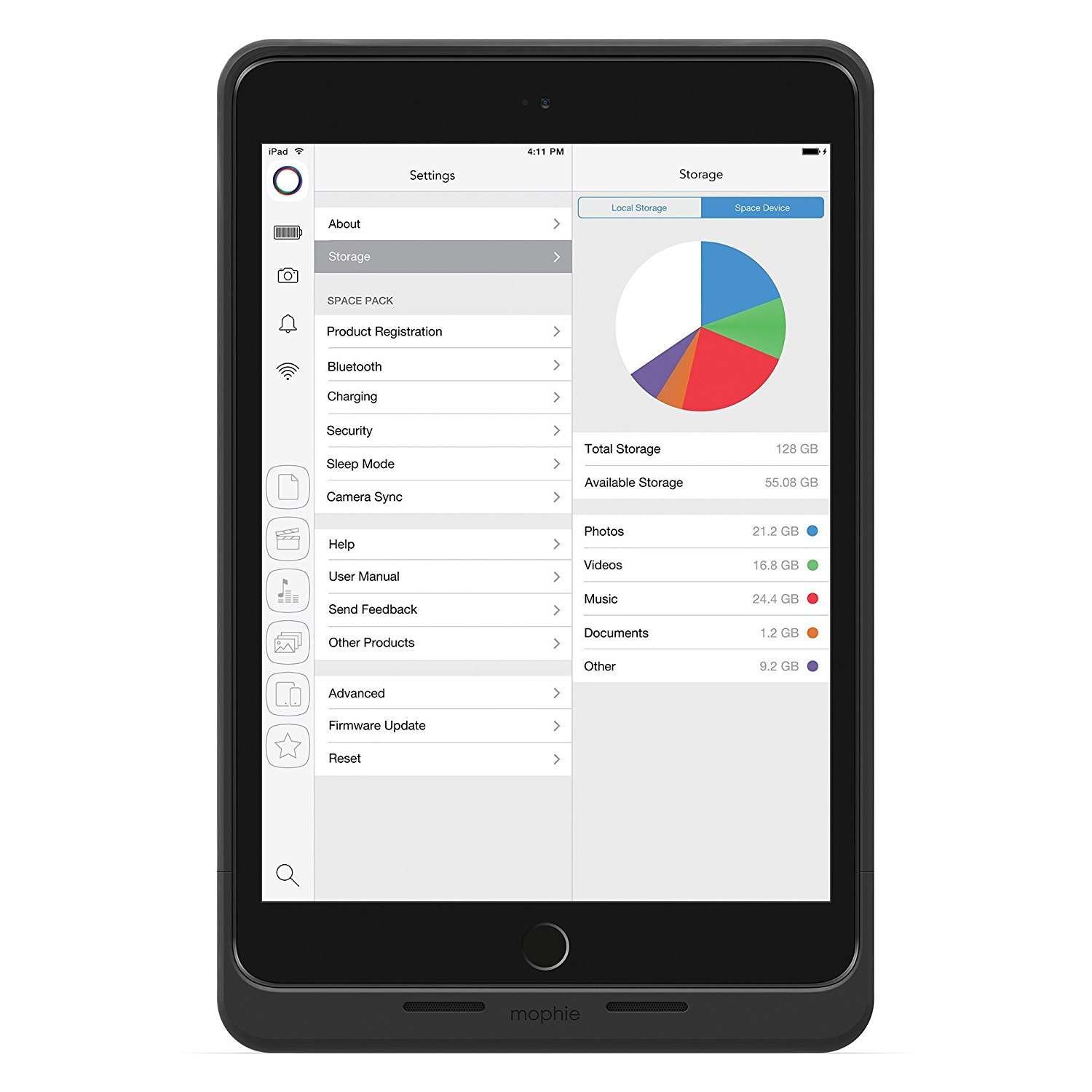 mophie 2902_SP-IPAD-MINI-64GB-BLK Cover Black – image 2
