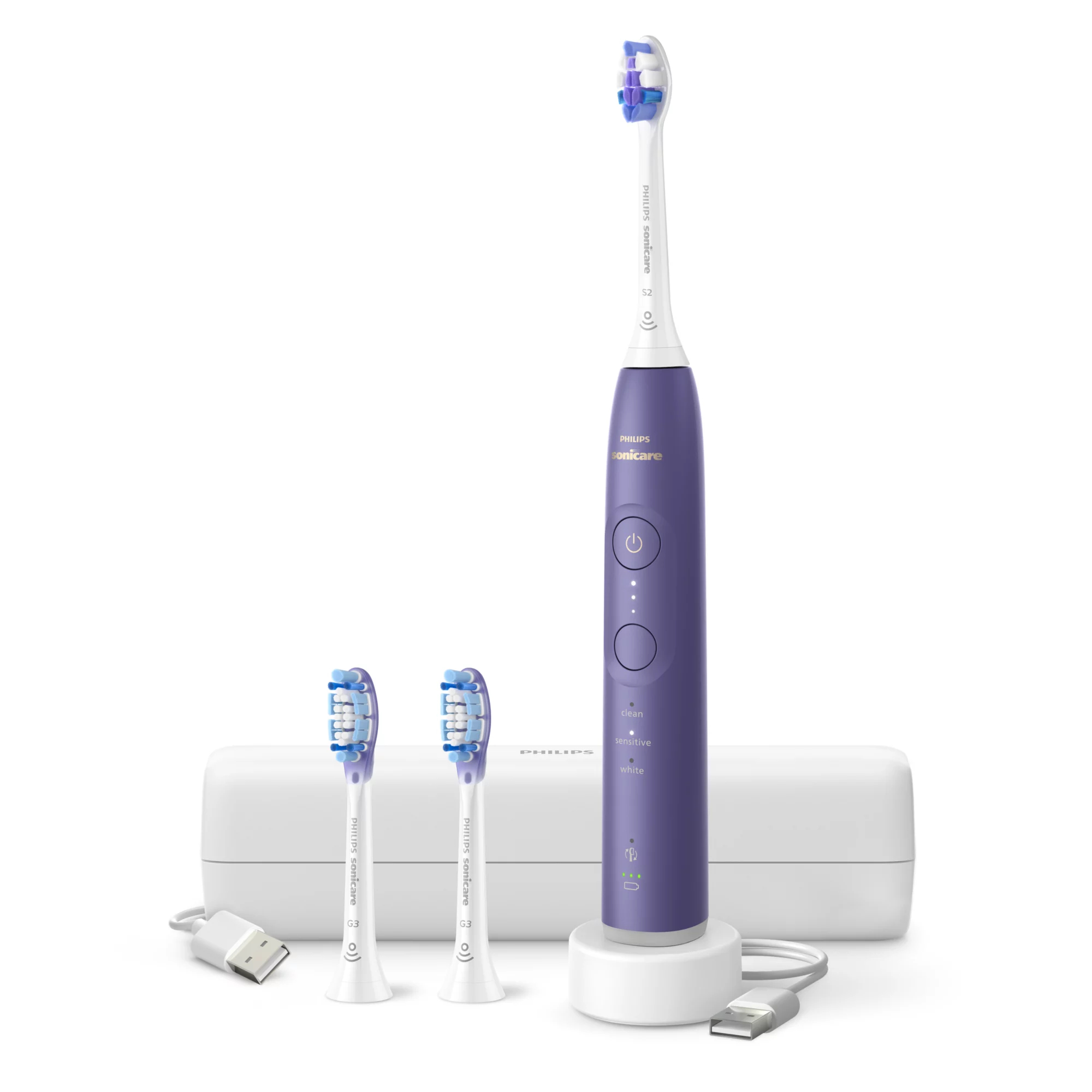 Philips HX7417/04 electric toothbrush Adult Sonic toothbrush Purple