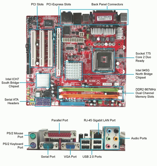MSI 945GM3-F motherboard LGA 775 (Socket T) micro ATX – image 2