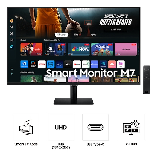 Samsung M7 LS32DM702UNXGO computer monitor – image 4