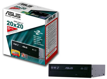 ASUS DRW-20B1LT optical disc drive Internal Black