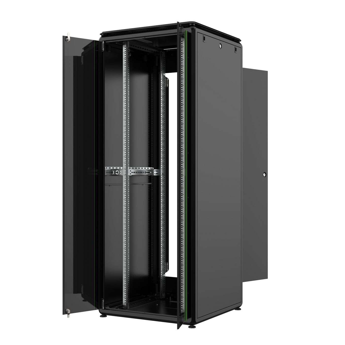 Lanview RDL42U88BL rack cabinet 42U Freestanding rack Black – image 2