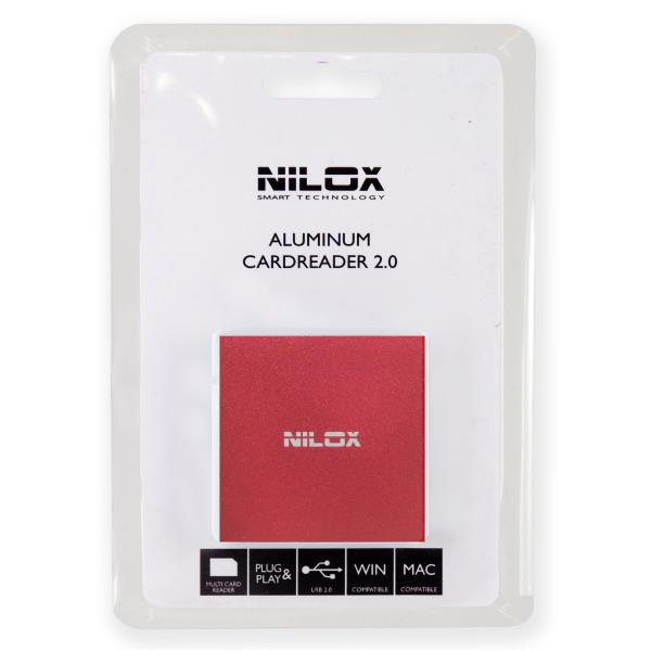 Nilox 10NXCRQ100001 card reader USB 2.0 Red – image 2