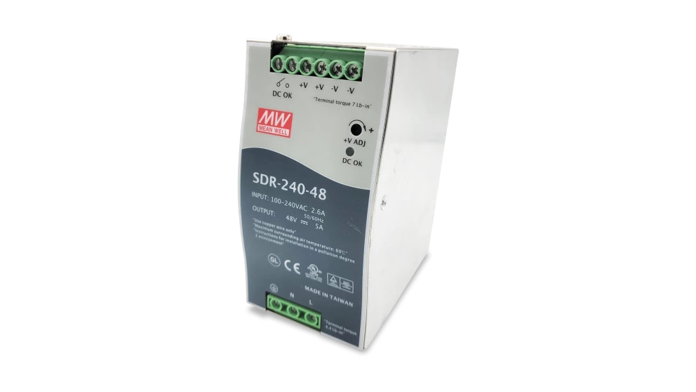 Resim AT-SDR240-48 48V 240W DIN Ray Güç Kaynağı