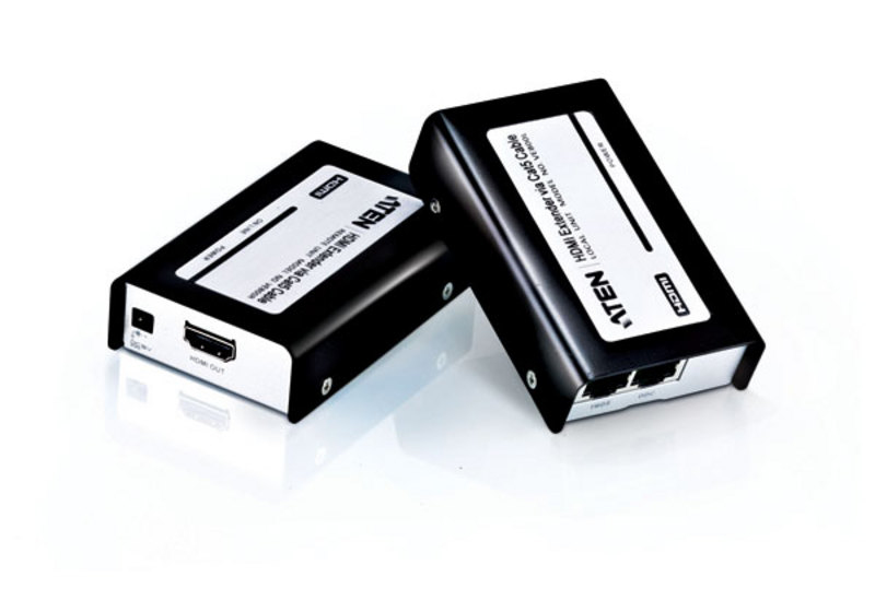 ATEN VE800 AV extender Black