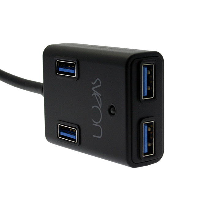 Sveon SCT034 interface hub USB 3.2 Gen 1 (3.1 Gen 1) Type-A 5000 Mbit/s Black – image 3