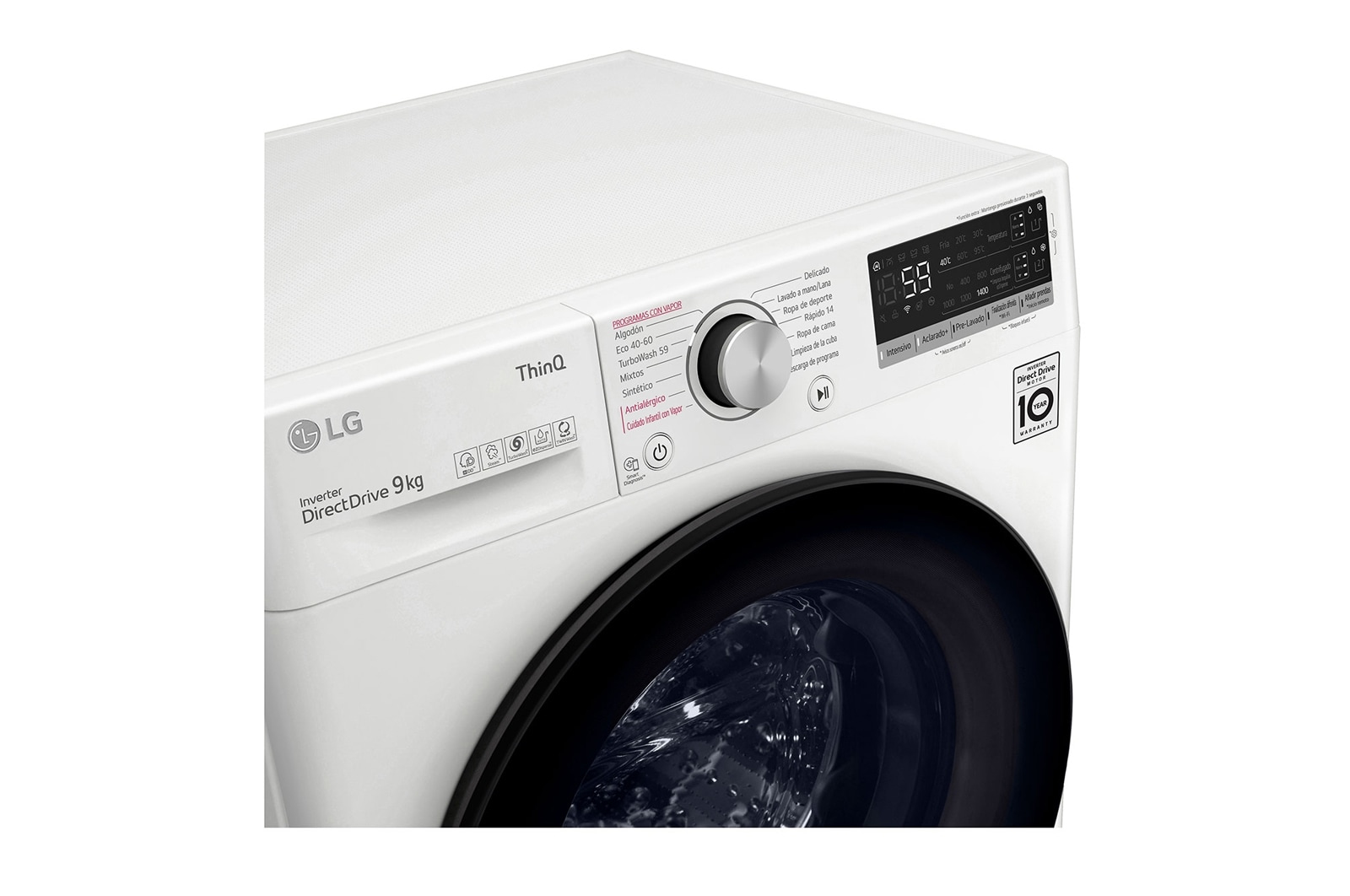 LG F4DV5509SMW washer dryer Freestanding Front-load White – image 3