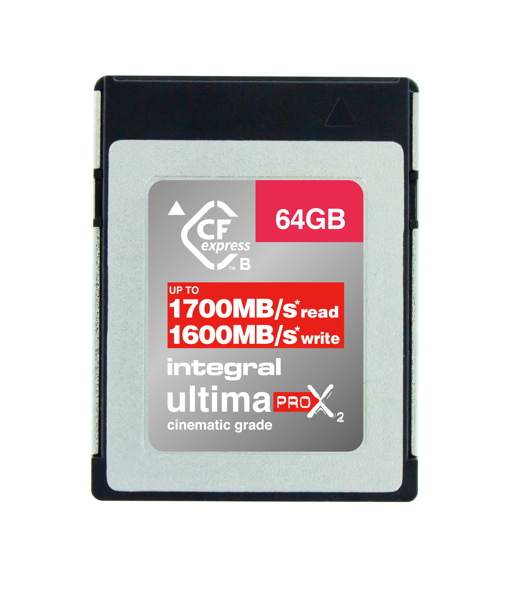 Integral 64GB CFEXPRESS CARD TYPE B 2.0 UP TO R-1700 W-1600 MBS SUSTAINED WRITE - 800MBS CINEMATIC GRADE 8K RAW and 4K 120FPS