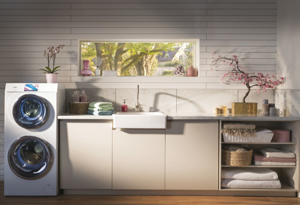 Haier Duo Dry HWD120-B1558U washer dryer Freestanding Front-load White – image 8