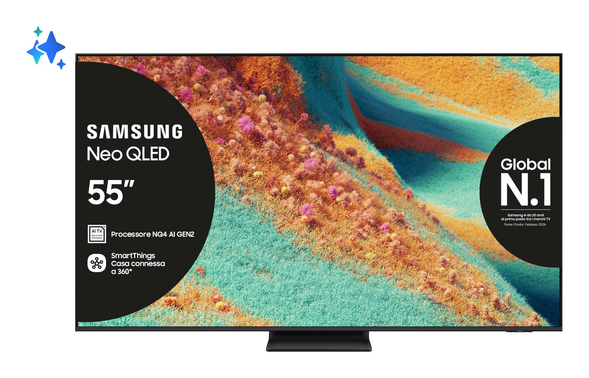 Samsung QE55QN85FAUXZT TV 139,7 cm (55 ) 4K Ultra HD Smart TV Wifi Argent — photo 1