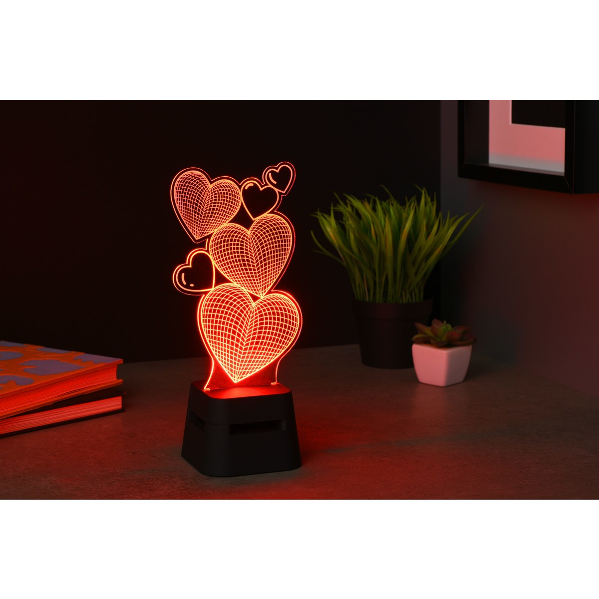 Tech Pop Speaker Bluetooth LED Lights Hearts – image 2