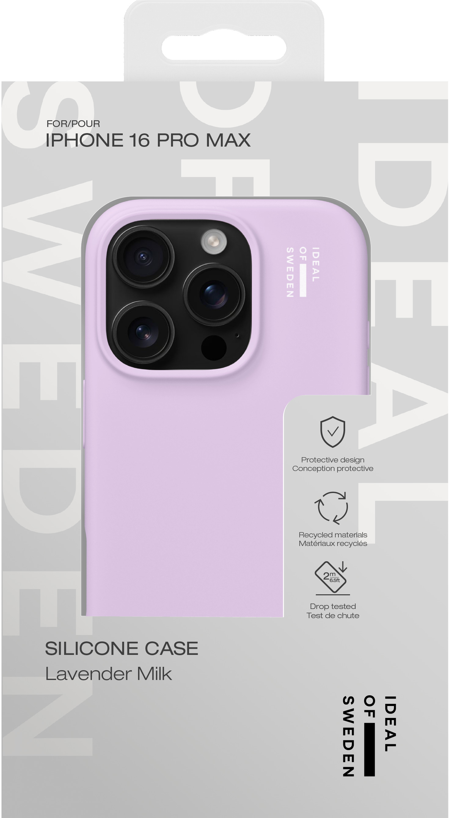 iDeal of Sweden Silicone Case iPhone 16 Pro Max Lavender Milk – image 4
