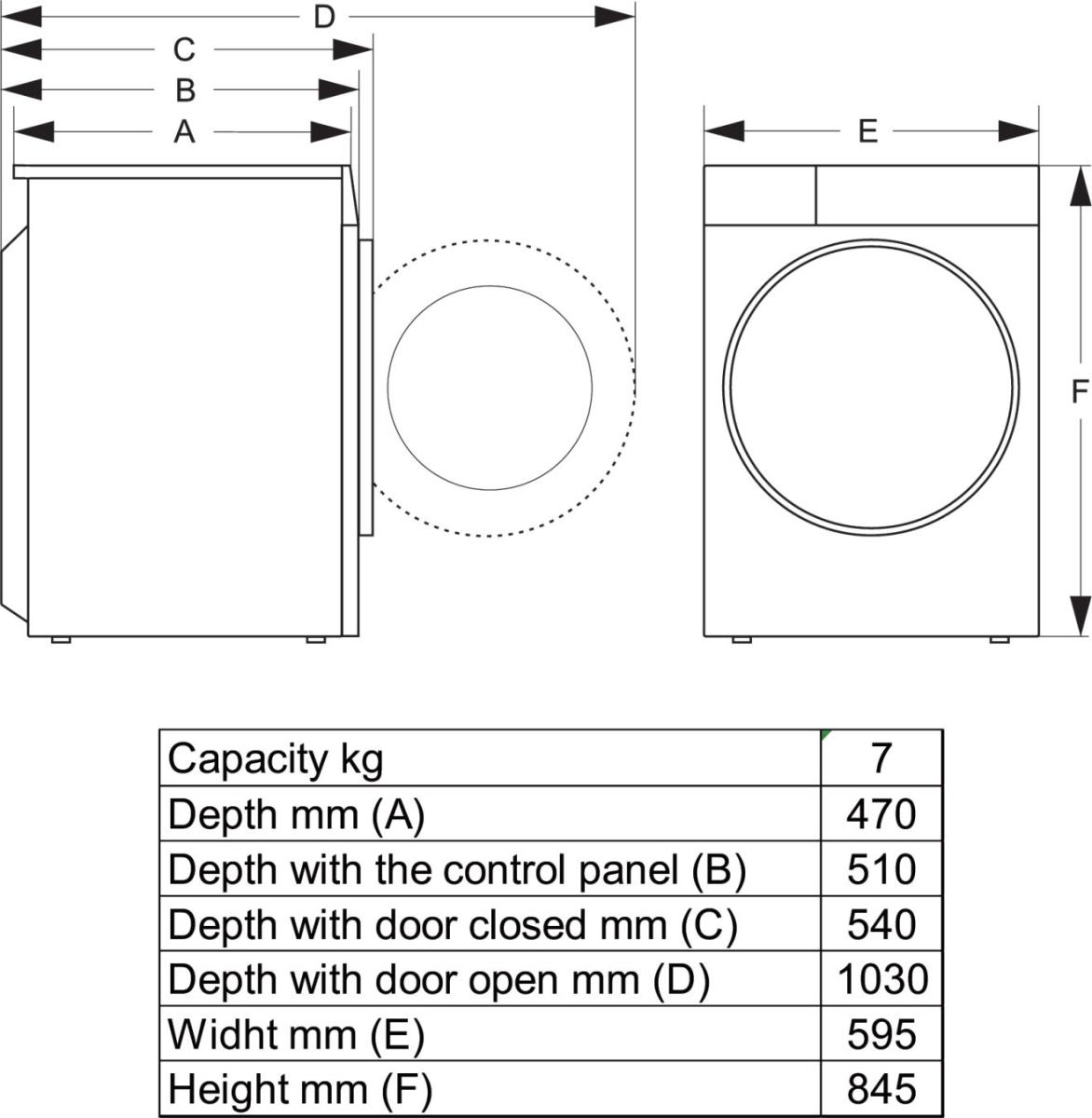 Gorenje G200 DHNE72 tumble dryer Freestanding Front-load – image 9