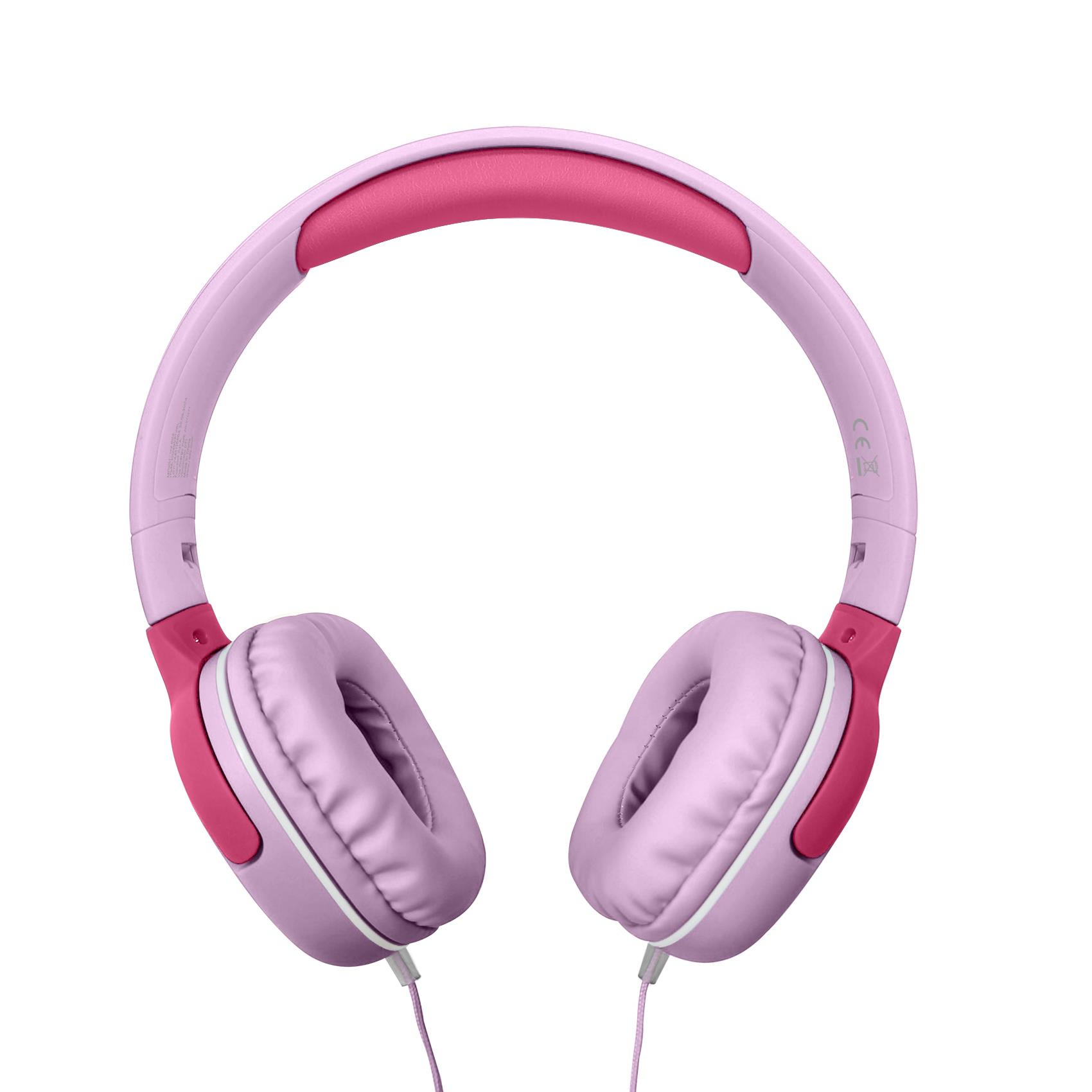 Celly KIDSBEAT2 Auricolare Cablato A Padiglione Musica e Chiamate Rosa