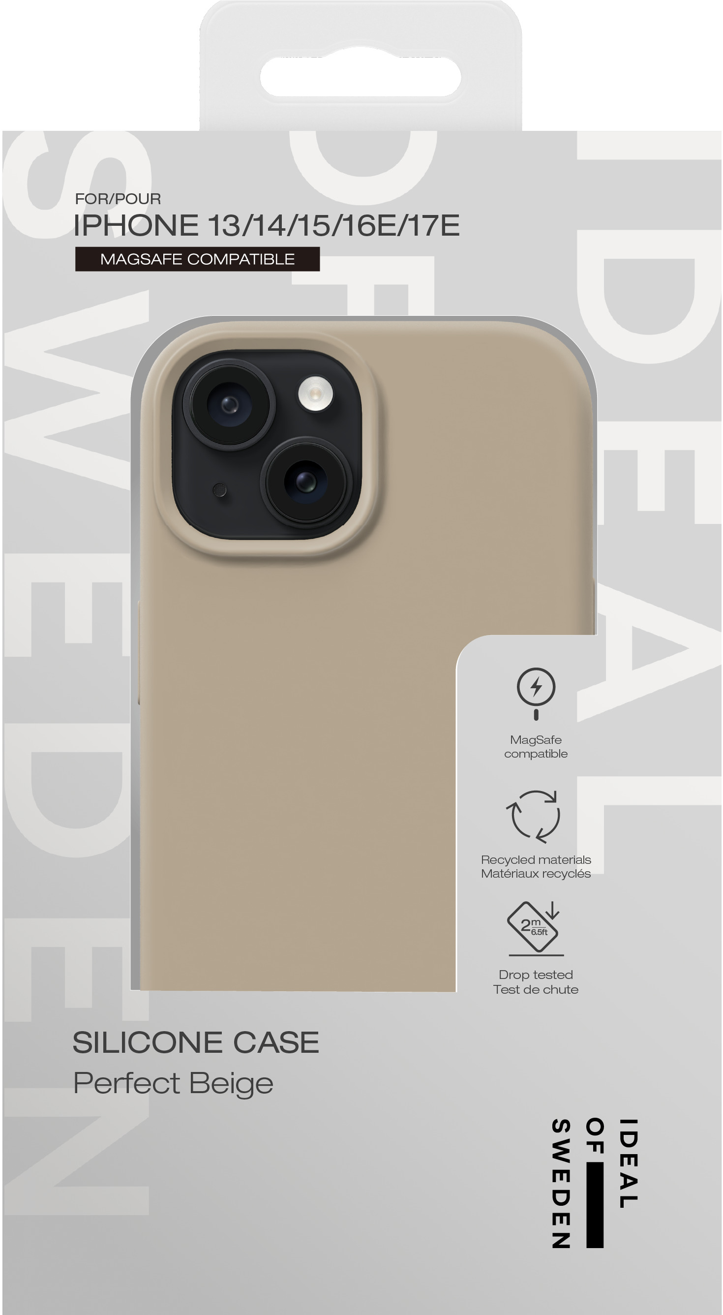 iDeal of Sweden Silicone Case MagSafe iPhone 13 / 14 / 15 / 16e / 17e Perfect Beige – image 5