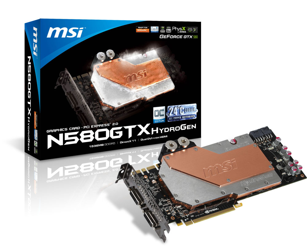 MSI V255-056R graphics card NVIDIA GeForce GTX 580