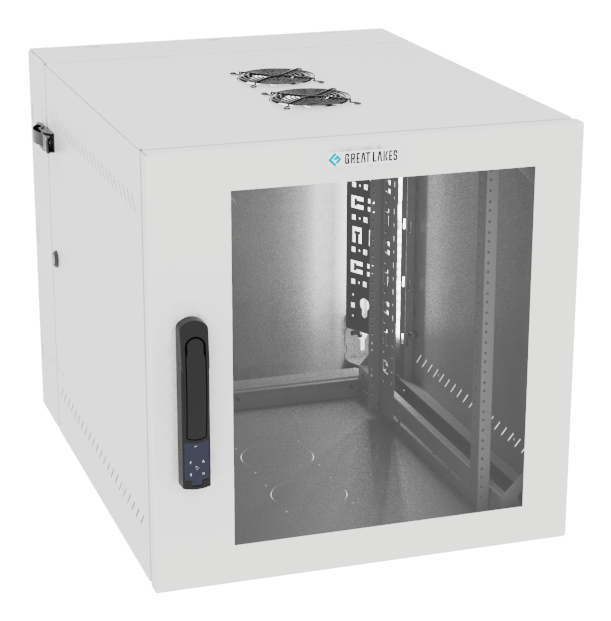 Vertiv VR Rack GL24WMCMP-W-SE-AF-CM cabinet 12U Wall mounted White