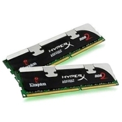 HyperX 2GB, 1066MHz (PC2-8500), DDR2, CL5 (5-5-5-15), DIMM, (Kit of 2)