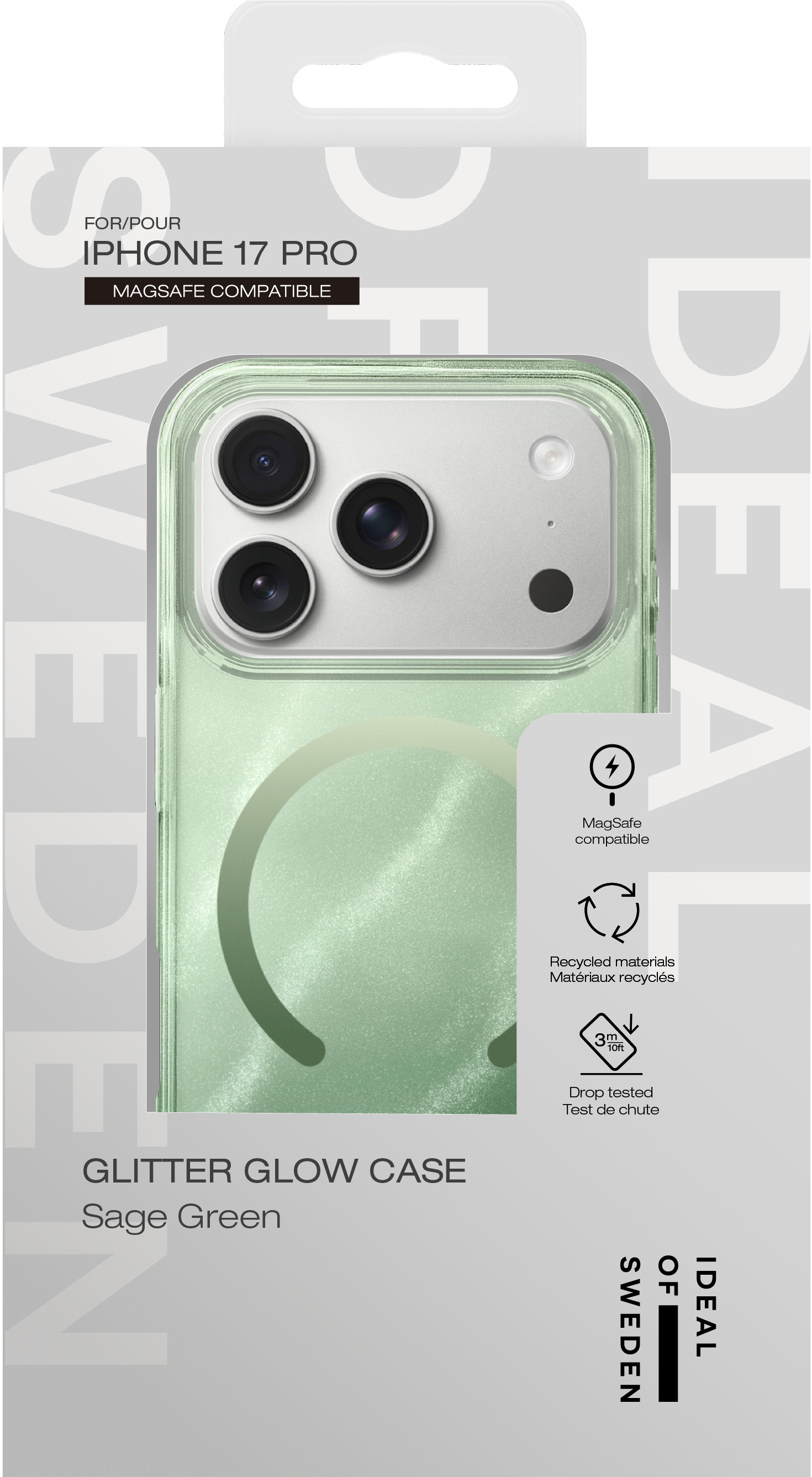 iDeal of Sweden Clear Case MagSafe iPhone 17 Pro Sage Green – image 4