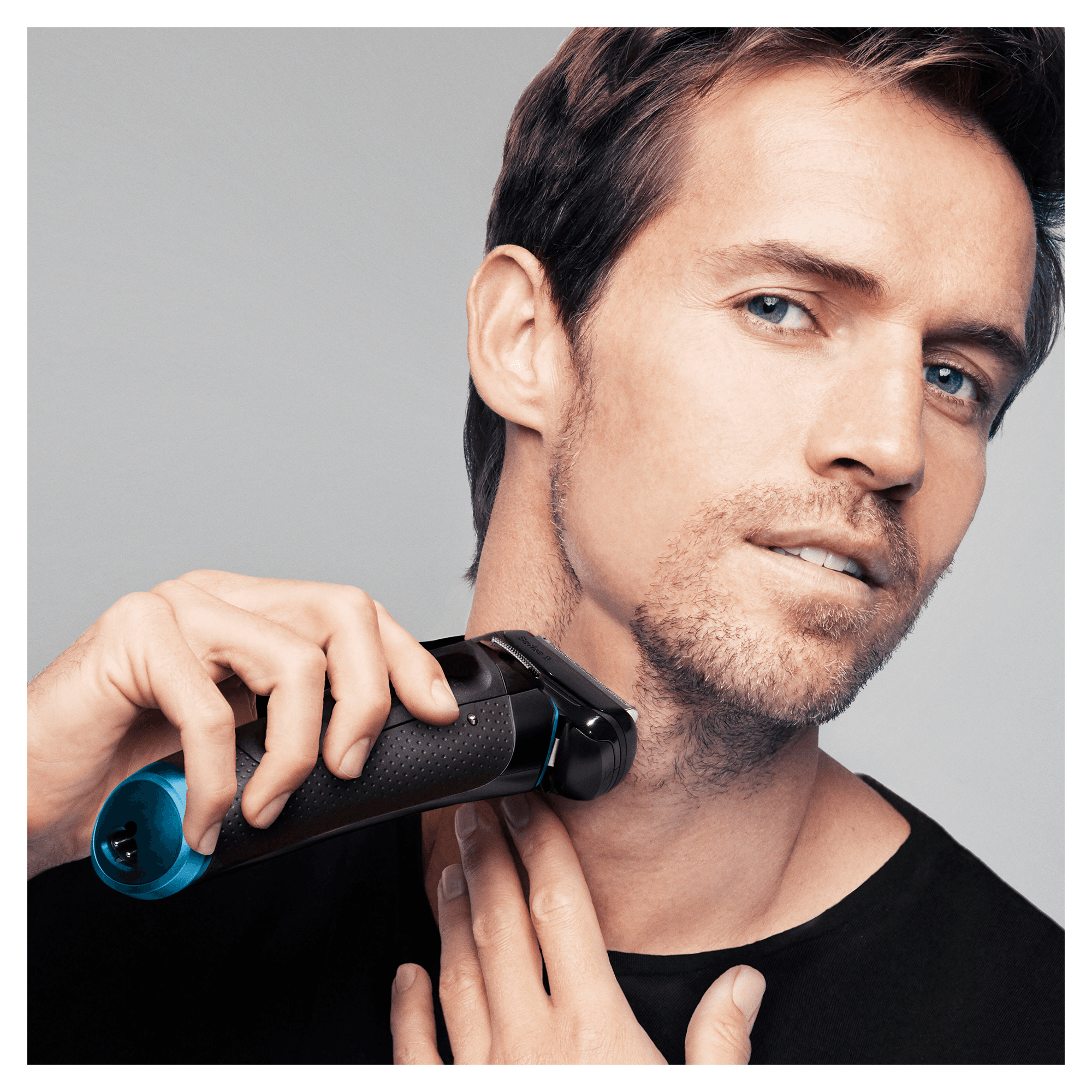 Braun Series 9 Electric Shaver for Men 9240s, Charging Stand and Travel Case - Black/Eloxal Blue – image 8