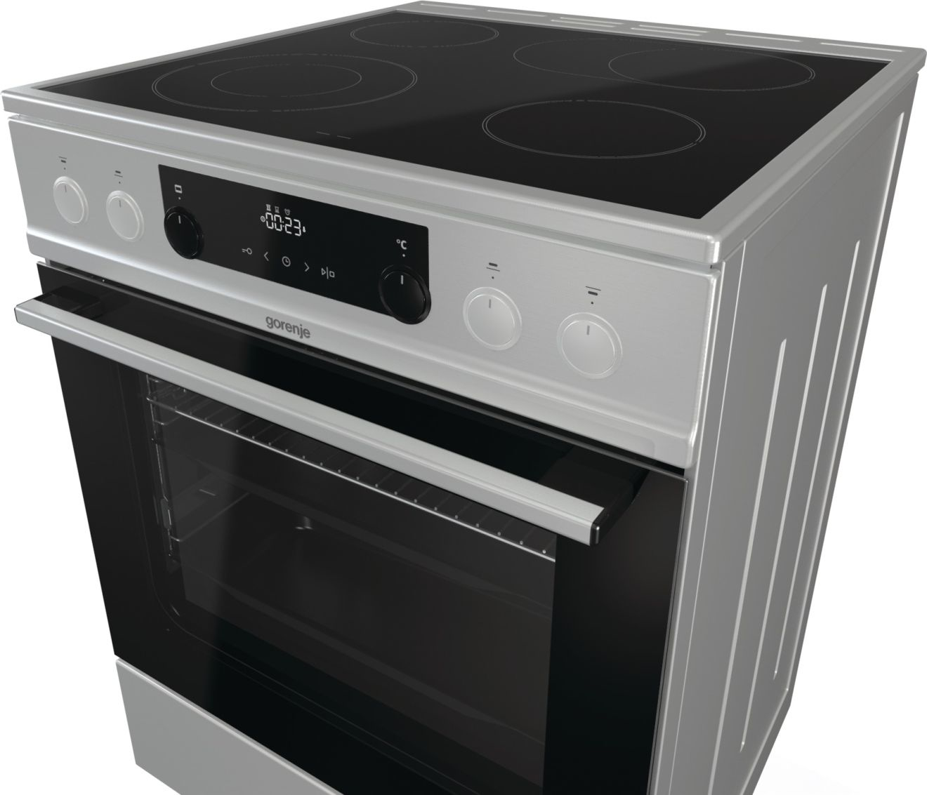 Gorenje EC6353XPA Freestanding cooker Electric Ceramic hob Stainless steel – image 5