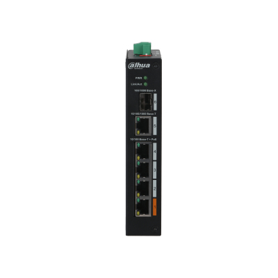 Dahua Technology PoE PFS3106-4ET-60-V2 network switch Unmanaged L2 Fast Ethernet (10/100) Black – image 1