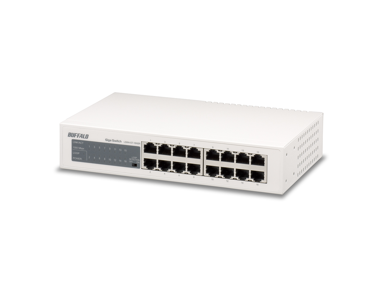 Buffalo LSW4-GT-16NSR network switch Gigabit Ethernet (10/100/1000) 19U White
