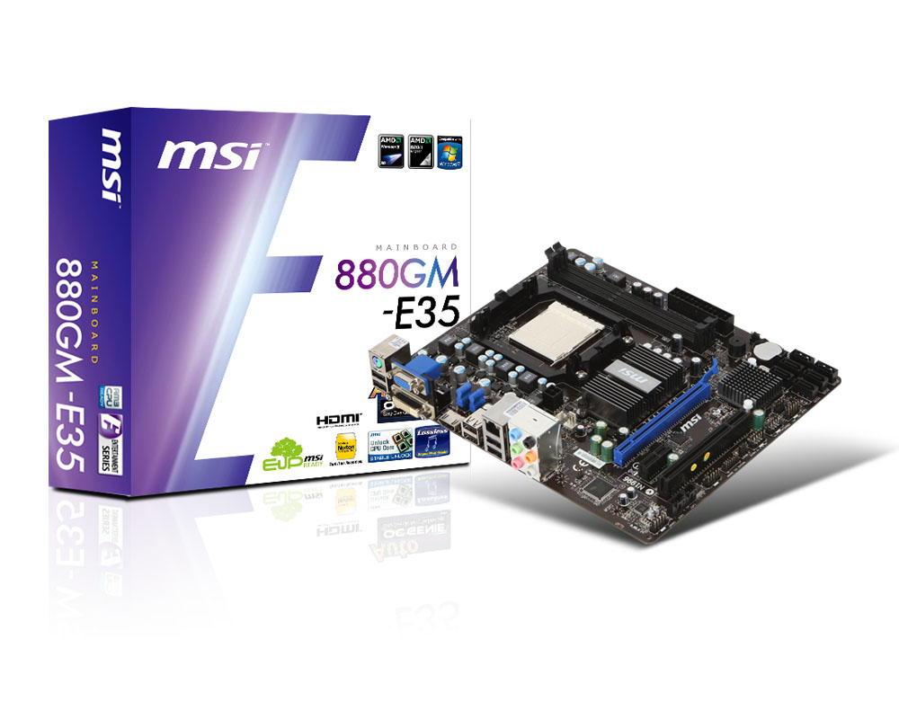 MSI 880GM-E35 motherboard AMD