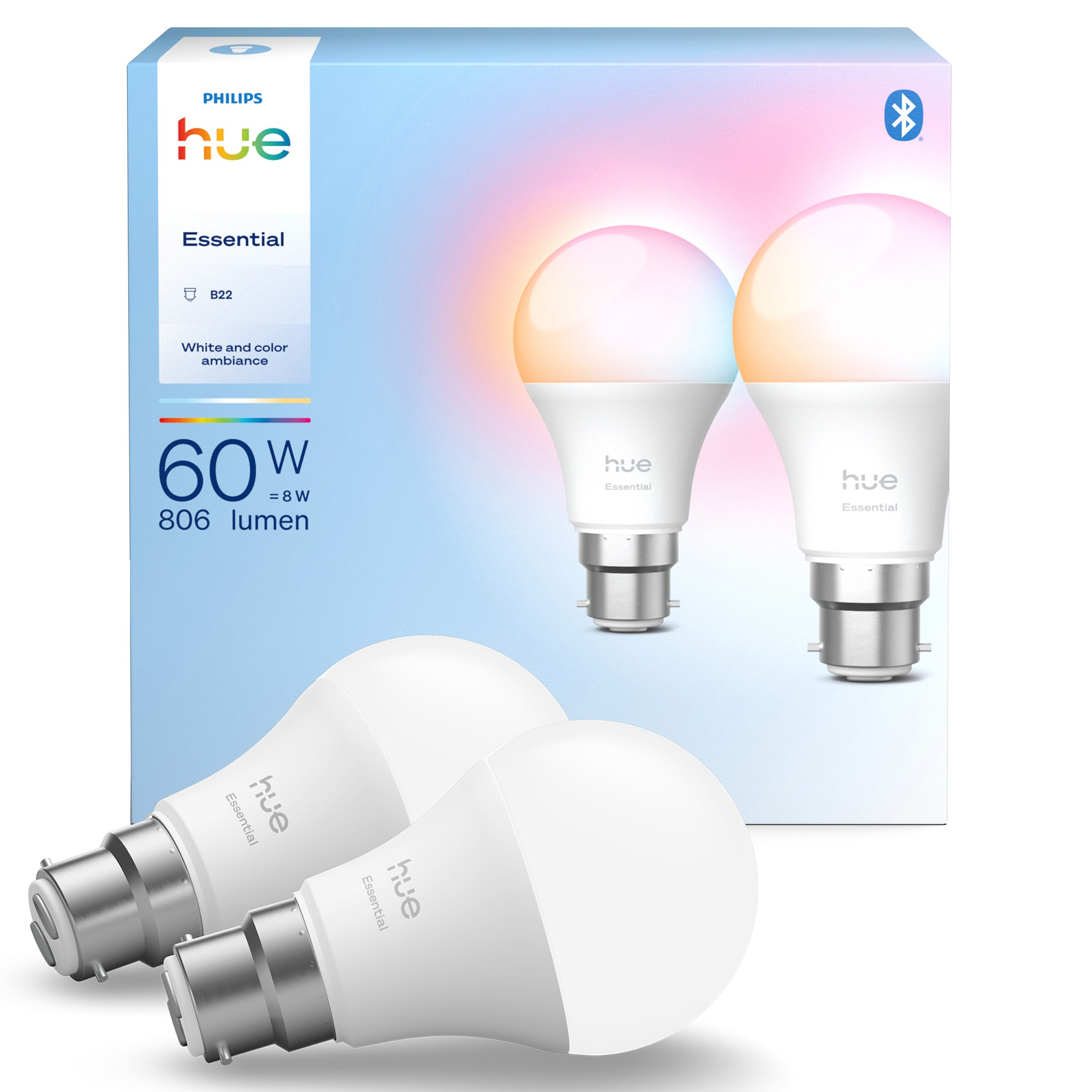Philips by Signify Philips Hue Essential WCA B22 2P – image 1