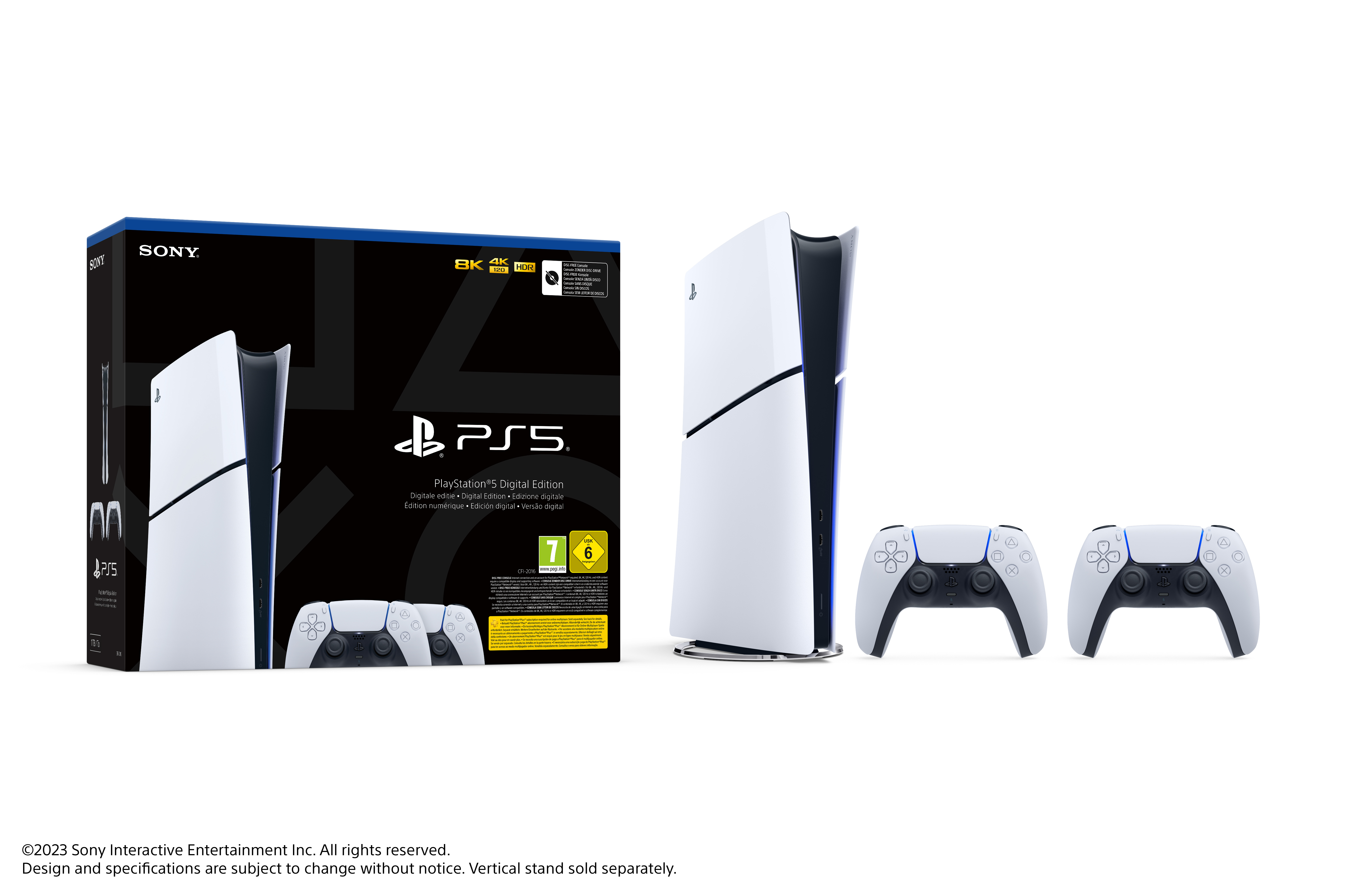 SONY PlayStation®5 Digital Edition Slim Bundle mit zweitem DualSense™ Wireless-Controller
