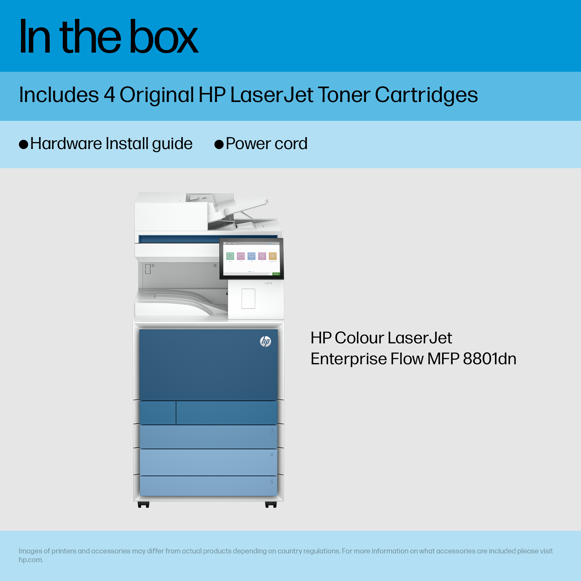 HP Clr LaserJet Ent MFP 8801dn Prntr – image 3