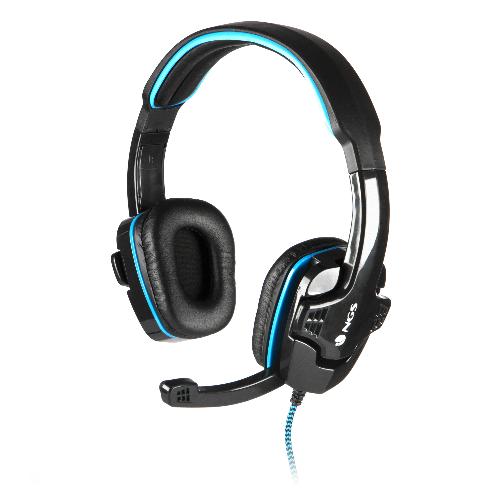 NGS GHX-505 headphones/headset Wired Head-band Gaming Black, Blue – image 2