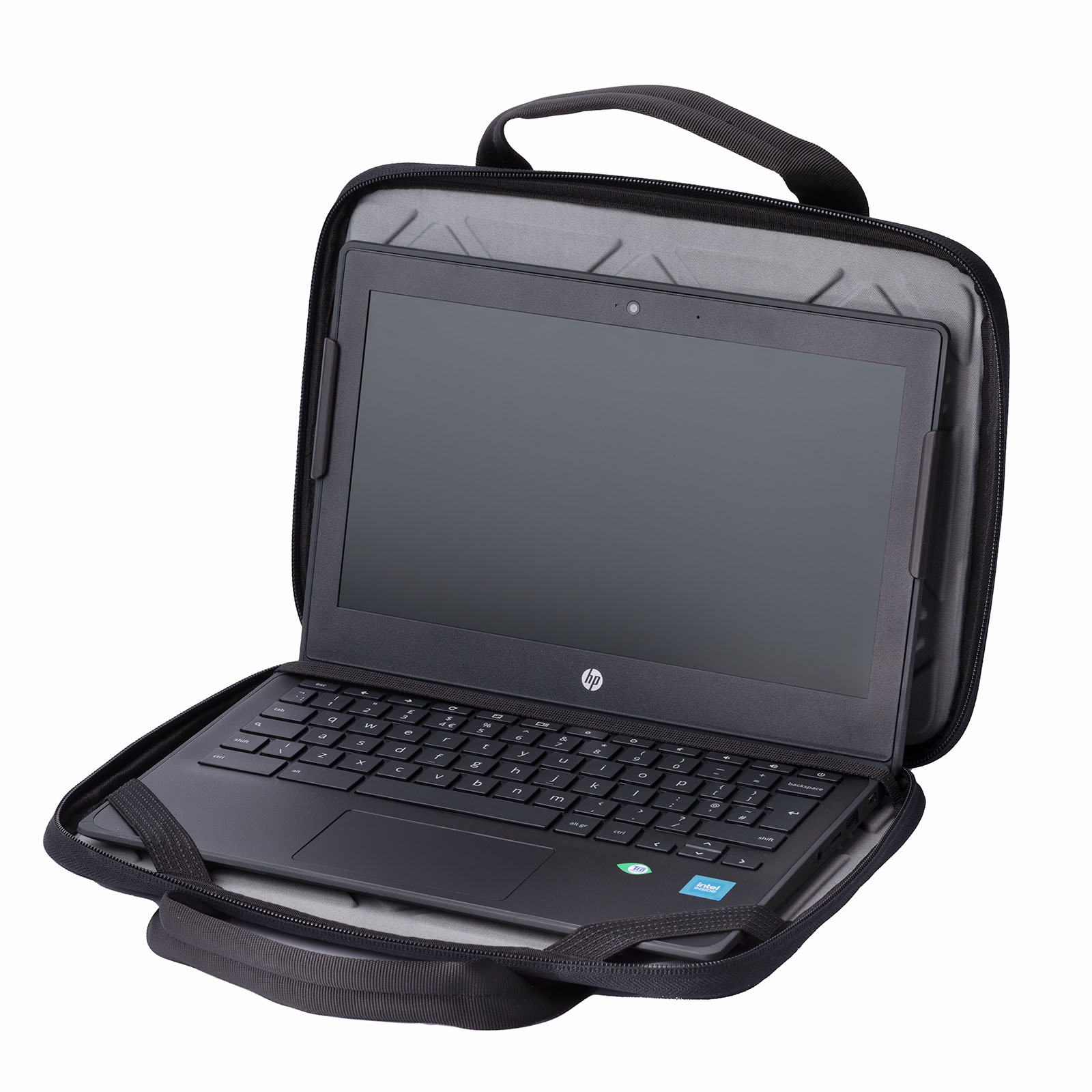 Techair TAE4802 Meet the ultimate 11-12” Chromebook case – it's like a work-in style superhero! Fasten it with secure screen clips, protect with EVA panels, and – image 3