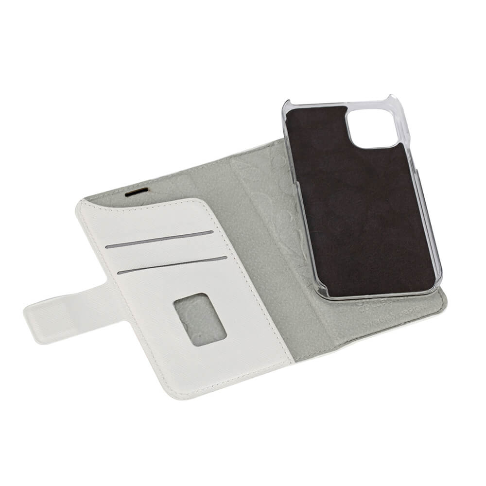 Onsala Wallet Case iPhone 12 Mini Saffiano White – image 4