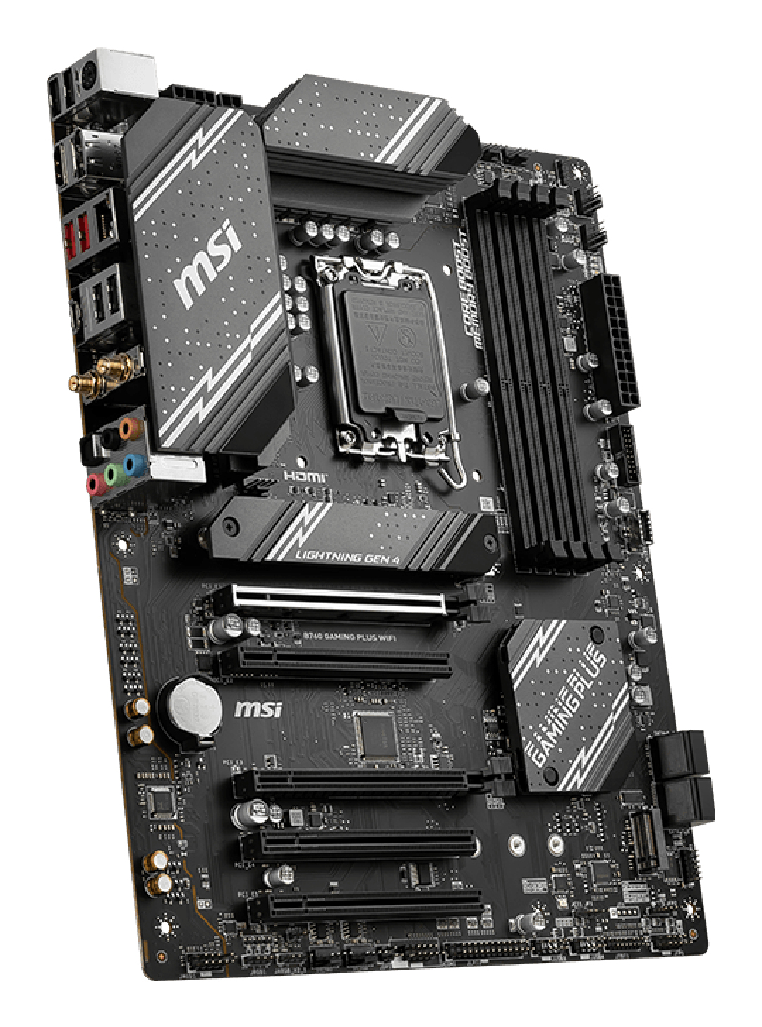 Tarjeta Madre MSI B760 GAMING PLUS WIFI - Socket 1700 - 4x DDR5 - 4800/5600/6800+(OC)MHz - HDMI - DisplayPort - USB 2.0/3.2 - ATX - B760 GAMING PLUS WIFI