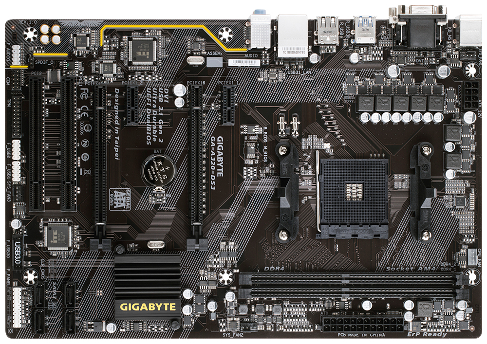 GIGABYTE GA-A320-DS3 AMD A320 Socket AM4 ATX – image 2