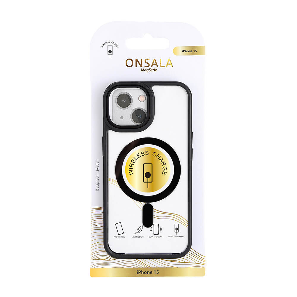 Onsala Phone Case Bumper MagSeries Black & Clear - iPhone 13/14/15 – image 2