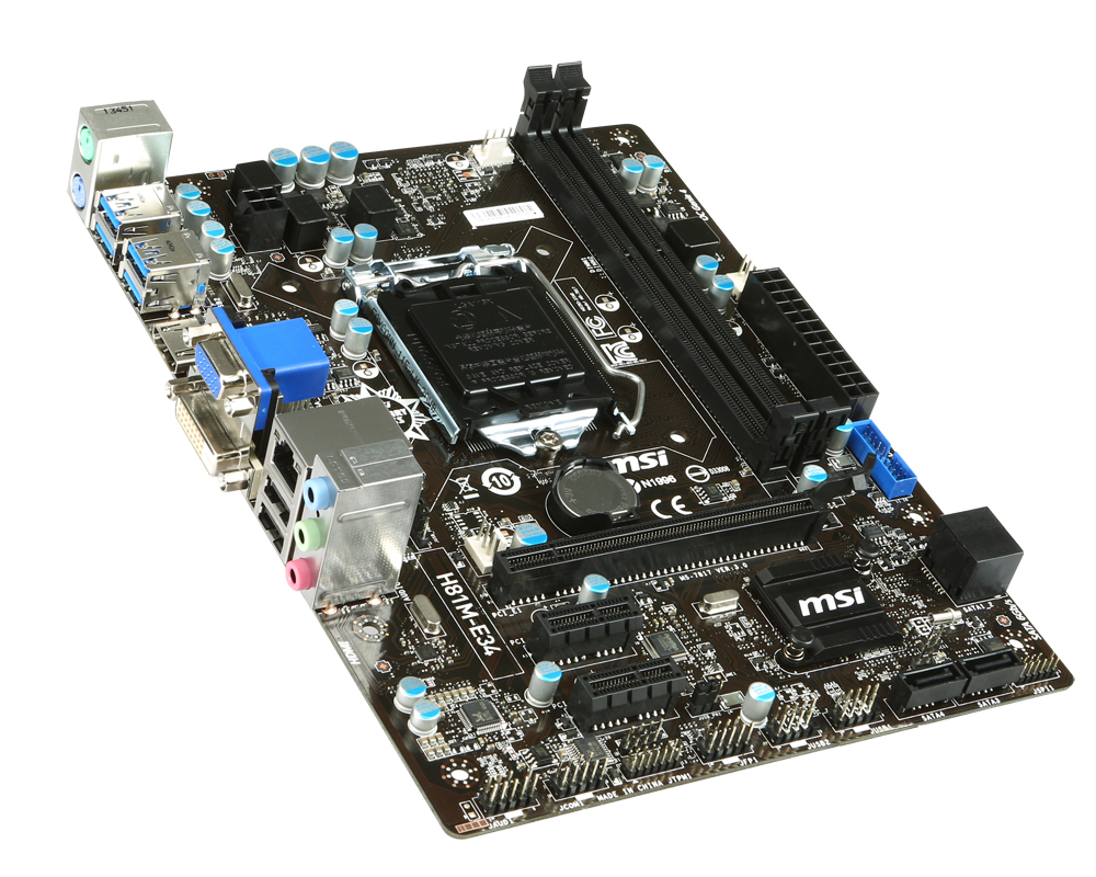 MSI H81M-E34 Intel® H81 LGA 1150 (Socket H3) micro ATX – image 3