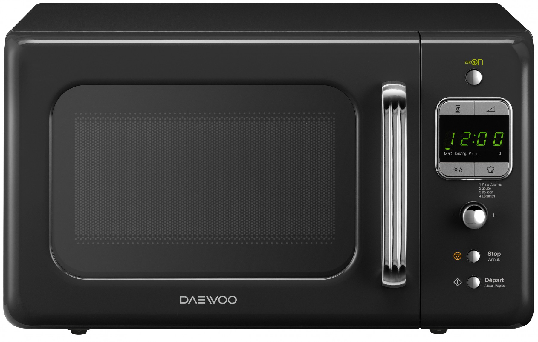 Daewoo KOR-6LBRBK Black Solo microwave Countertop – image 1