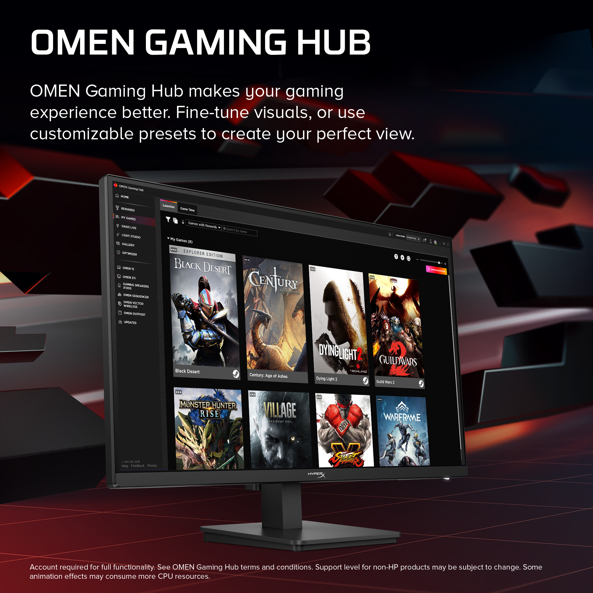 HP HyperX OMEN 27 inch QHD 240Hz Gaming Monitor - OMEN 27q G3 – image 3