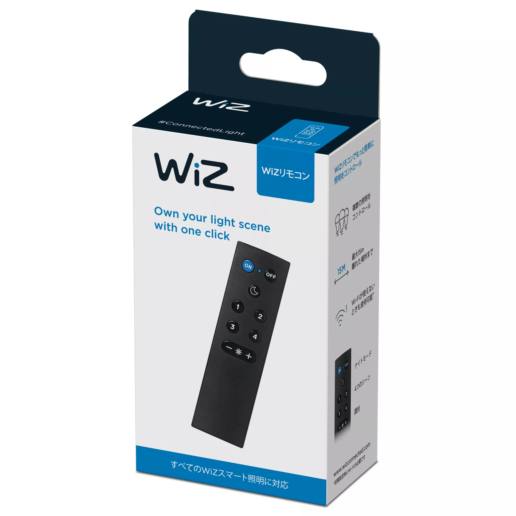 WiZ 8720169071377 remote control Wi-Fi/Bluetooth Lighting Press buttons – image 3