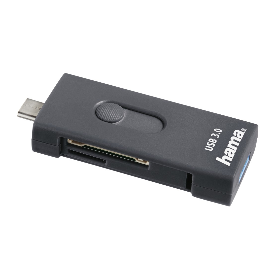Hama 135753 card reader USB 3.2 Gen 1 (3.1 Gen 1) Type-A/Type-C Grey