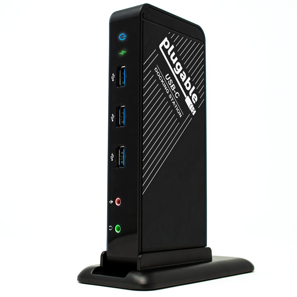 Plugable Technologies UD-CA1A laptop dock/port replicator Docking USB 3.2 Gen 1 (3.1 Gen 1) Type-C Black