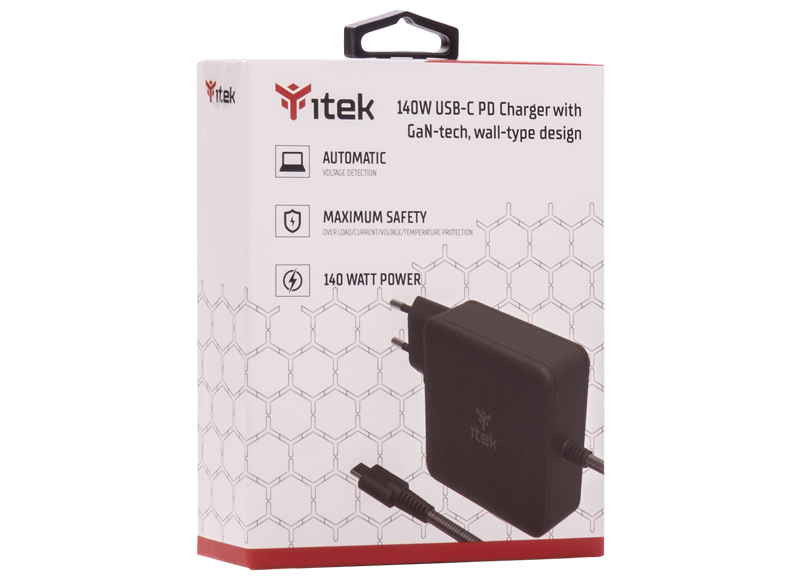 itek ITNBACWB140 mobile device charger Laptop Black AC Fast charging Indoor – image 4