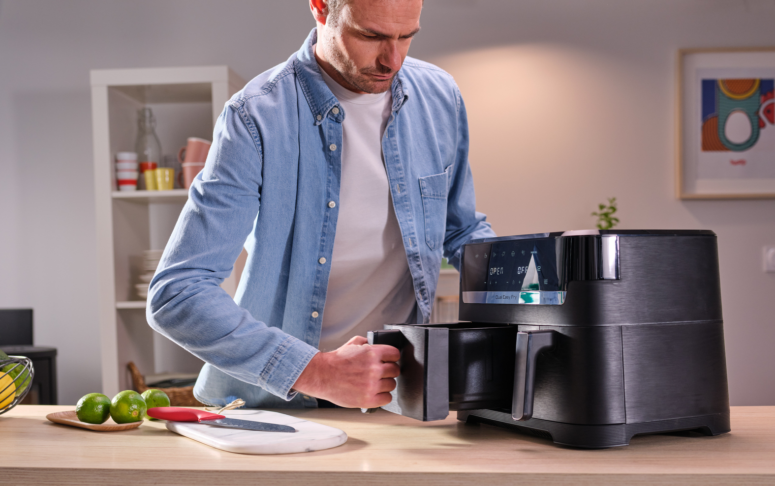 Tefal Dual Easy Fry & Grill EY9018 Double – image 4