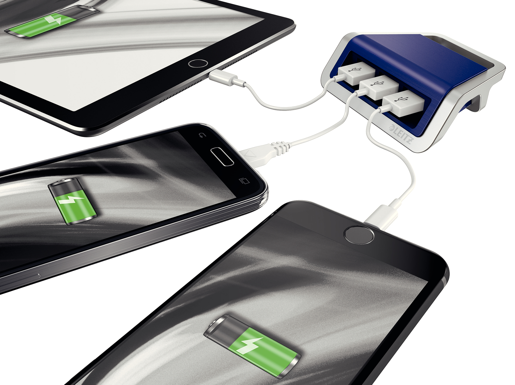 Leitz 62070069 mobile device charger Smartphone, Tablet Blue, Silver AC Indoor – image 2